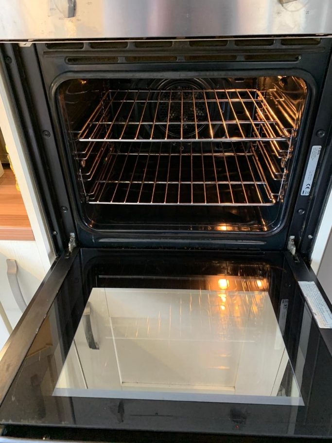 Professional oven clean